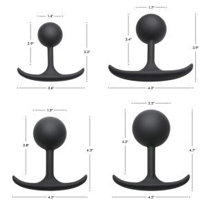 Premium Silicone Weighted Anal Plug - Large