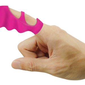 Thrill-Her Silicone Finger Vibrator - Pink