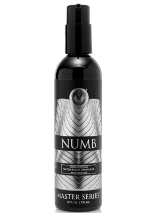 Numb Desensitizing Water Based Lubricant with Lidocaine - 8 oz