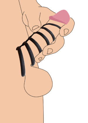 6 Ring Silicone Chastity Device